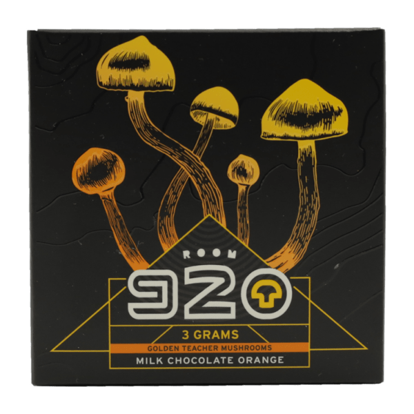 Room 920 - Mushroom Chocolate Bar - Milk Chocolate Orange - 3 grams | Magic Mushroom Delivery Canada
