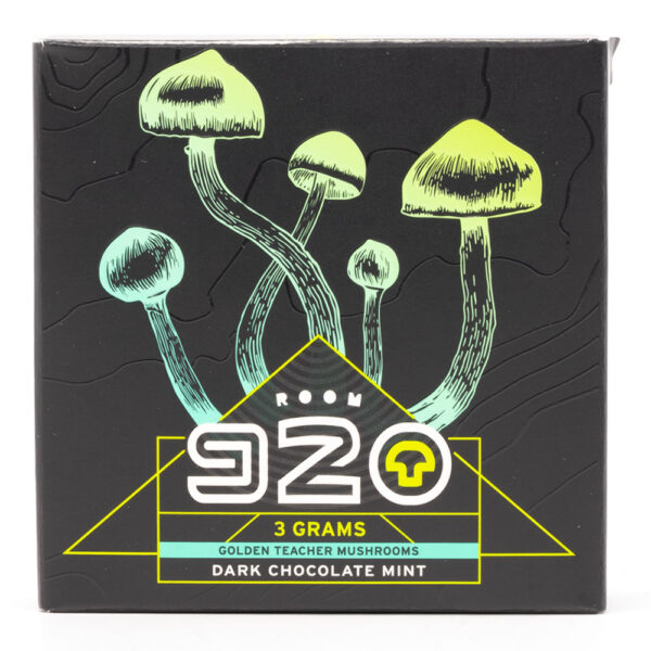 Room 920 - Mushroom Chocolate Bar - Dark Chocolate Mint - 3 grams | Magic Mushroom Delivery Canada