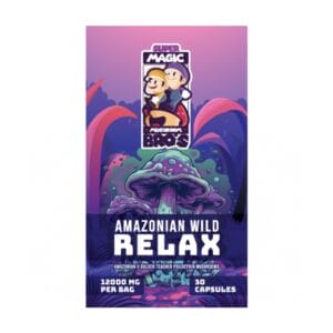 Super Magic Mushroom Bro’s - Amazonian Wild RELAX - 400MG Capsules | Magic Mushroom Delivery Canada