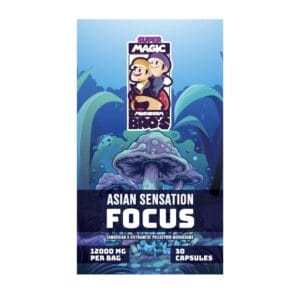 Super Magic Mushroom Bro’s - Asian Sensation FOCUS - 400MG Capsules | Magic Mushroom Delivery Canada